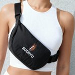 Sac de ceinture réglable avec nom Cadeau de Noël pour les amoureux des animaux de compagnie