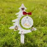 Personalized Angel Wings Cemetery Christmas Tree Memorial Grave Marker Decoration with Name and Text Christmas Gift for Honoring Deceased Family