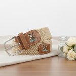 Henkilökohtainen värikäs syntymä kukka kimppu reikä vapaa elastinen kudottu vyö nimi päivittäin kulumista syntymäpäivälahja hänelle