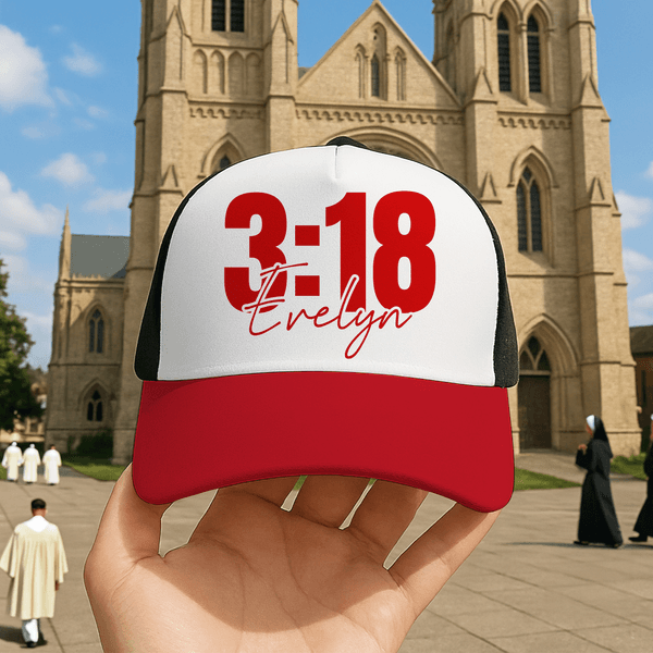 Personalized Multicolor Bible Verse Baseball Cap Adjustable Band Hat with Name Religious Day Birthday Christening Gift for Christian
