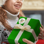 Personalised Santa Deer Waterproof Stickers Name Labels DIY Gift Decoration Christmas Festival Party Favors for Family Friends