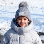 Personnalisé Nom Mignon Bonnet Multicolore Accessoire Hiver Cadeau d'Anniversaire pour Garçons Filles