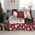 Couverture Personnalisée avec Nom de l'Animal et Photos de Style Collage Texte à Choix Cadeau Noël Anniversaire pour Amoureux d'Animal de Compagnie