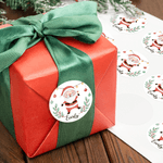 Personalised Santa Deer Waterproof Stickers Name Labels DIY Gift Decoration Christmas Festival Party Favors for Family Friends