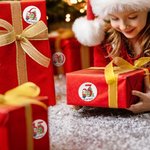 Personalized Cartoon Character Advent Calendar Glitter Stickers with Countdown 1-24 Days Name Labels DIY Decoration Christmas Gifts Favors for Kids