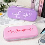 Estuche personalizado para estetoscopio con nombre para cumpleaños de enfermera, graduación, agradecimiento, etc.