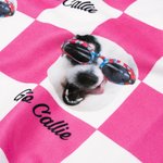 Personalized Checkerboard Cat Dog Face Photo Breathable Golf Cart Seat Cover with Name Golf Cart Accessories Birthday Gift for Pet Lovers Golfers