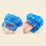 Personalized Cute Reindeer Santa Hat Initial Adjustable Kid Apron Chef Hat Set with Name Children's Day Christmas Gift for Boys Girls