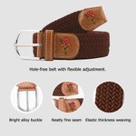 Henkilökohtainen värikäs syntymä kukka kimppu reikä vapaa elastinen kudottu vyö nimi päivittäin kulumista syntymäpäivälahja hänelle