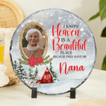 Personalisierte Fotorahmen Design Garten Stein mit Titel und Stand Gartendekoration Memorial Weihnachten Geschenk für den Verlust eines geliebten Menschen