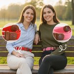 Henkilökohtainen värikäs syntymä kukka kimppu reikä vapaa elastinen kudottu vyö nimi päivittäin kulumista syntymäpäivälahja hänelle