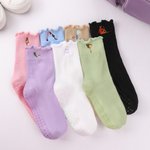 Personalised Embroidered Non-Slip Yoga Socks with Name Sports Birthday Gift for Yoga Pilates Lovers
