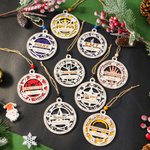 Personalised First Responder Police Firefighter Dispatcher Sheriff Ornament with Name Home Decor Christmas Gift for First Aid Practitioners Volunteers