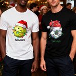 T-shirt Sweat-shirt Sweat à Capuche Personnalisé avec Nom et Ballon de Sport Multicolores Cadeau Noël pour Famille Amis