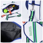 Personlig Monogram Pickleball Paddelväska med nätficka Namn Pickleball Tillbehör Game Day Födelsedagspresent för sportälskare