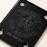 Logo gravé personnalisé Texte plaque de manche de guitare Accessoire de guitare Utilisation quotidienne Cadeau d'anniversaire pour le guitariste Constructeur de guitares