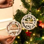 Personalised First Responder Police Firefighter Dispatcher Sheriff Ornament with Name Home Decor Christmas Gift for First Aid Practitioners Volunteers