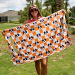 Personalized Checkerboard Cat Dog Face Photo Breathable Golf Cart Seat Cover with Name Golf Cart Accessories Birthday Gift for Pet Lovers Golfers