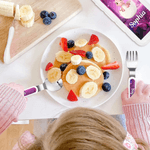 Personalized Cute Dinosaur Food-Grade Kid's Fork Spoon Knife 3 Pcs Cutlery Set with Name Daily Use Birthday Gift for Kids