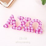 Personalized Sorority Pearl Brooch Pin with Greek Letter Sorority Accessories Initiation Ceremony Gift for Friends Girls | Callie × Affinity Licensing