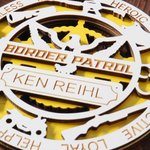 Personalised First Responder Police Firefighter Dispatcher Sheriff Ornament with Name Home Decor Christmas Gift for First Aid Practitioners Volunteers