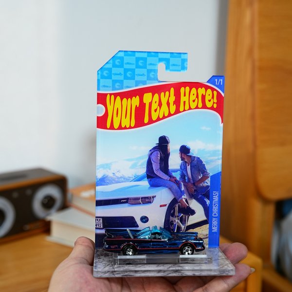 Personalized Car Model Holder Storage Rack with Photo Text Home Office Decor Birthday Gift for Car Lover Model Collector