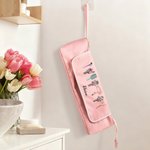 Personalized Birth Flower Bouquet Hair Tools Portable Travel Bag with Name and Heat Resistant Mat Travel Essentials Birthday Gift for Women