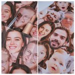 Personalized Crazy Funny Face Photo Avatar Adjustable Apron with Pocket Christmas Birthday Gift for Family Chef Cooking Lover