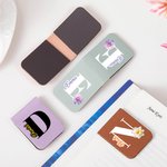 Personalised Birth Flower Magnetic PU Leather Bookmark Clip with Name and Initial Birthday Appreciate Gift for Book Lovers Bookworms