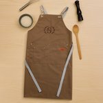 Personalized Embroidered Baking Themed Pattern Multicolor Adjustable Canvas Chef Apron with Pockets and Text Gift for Cooking Baking Lovers