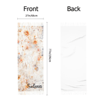 Foulard personnalisé au design classique de fleur aquarelle avec nom à porter tous les jours en hiver Cadeau d'anniversaire et de Noël pour la famille et les amis