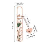 Personalized Birth Flower Bookmark  with Name Birthday Christmas Gift for Book Lovers Bookworms