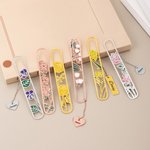 Personalized Birth Flower Bookmark  with Name Birthday Christmas Gift for Book Lovers Bookworms