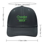 Personalized Multicolor Simplicity Breathable Adjustable Trucker Hat with Text Father's Day Christmas Gift for Kid Dad Grandfather