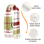 Foulard à franges multicolore plaqué personnalisé avec nom Anniversaire Cadeau de Noël pour Femme Maman Femme