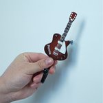 Personalized Electric Guitar Headstock Decorative Hooks with Name Set of 3 Home Music Studio Decor Birthday Gift for Guitar Player Music Lover