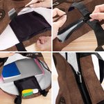 Personalised Retro Cartoon 1-4 Cat Paw Print Large Capacity Reusable Tote Bag with Name Birthday Gift for Cat Pet Lovers