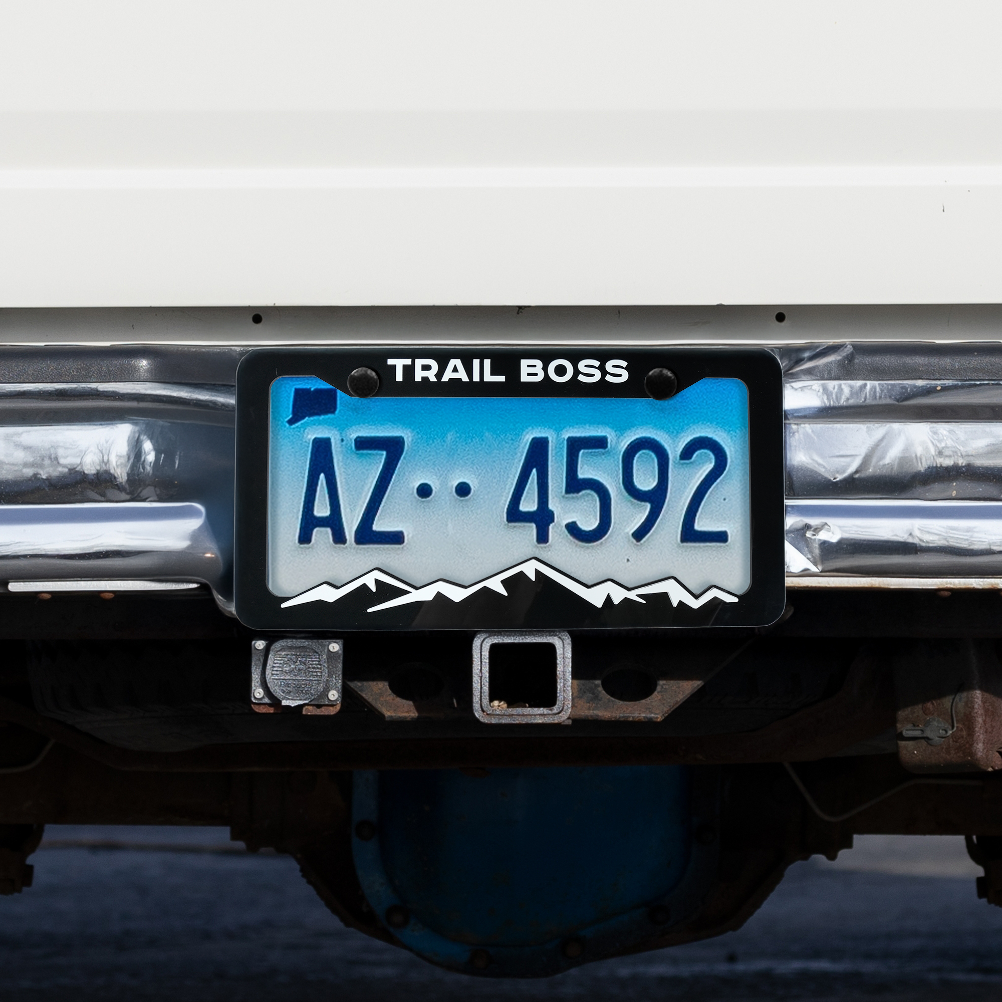 Personalized Multicolor Mountain License Plate Frame Cover with Text ...