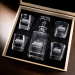 Personalized Locomotive Decanter Whiskey Decanter with Name Birthday Gift for Men Whiskey Lovers