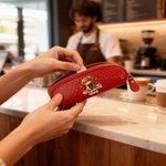 Henkilökohtainen auringonkukka Highland Cow Mini PU Nahka kolikkokukkaro nimi Travel Essential Syntymäpäivä Päivittäinen käyttö joululahja naisille