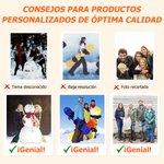 Adorno de árbol de Navidad personalizado en acrílico con foto y año diseño de copo de nieve para decoración regalo de Navidad para familia y amigos