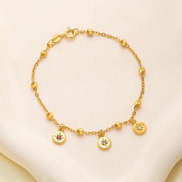 Personalized Multiple Sizes 1-8 Birthstones Exquisite Bracelet Birthday Mother's Day Gift for Mother Wife