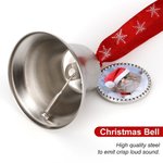 Personalized Photo Design Heart Angel Wing Bell Ornament Home Tree Decor Christmas Gift for Family Friend