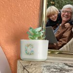 Cactus Succulent Artificiel Personnalisé Plantes en Pot en Verre Teinté avec Initiales Décor Bureau Etagère Cadeau d'Anniversaire pour les Enthousiastes des Plantes Tueuses