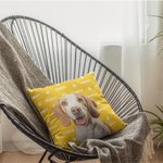 Cojín personalizada con foto de mascota y nombre regalo de cumpleaños para amantes de mascotas