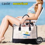 Personalised Cartoon Long-Tailed Leopard Marsupilami Large Tote Bag with Name Travel Essentials Birthday Gift for Her  | Callie × Marsupilami®