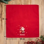 Servilleta personalizada de Papá Noel en 100% algodón con nombre para decoración de mesa regalo de Navidad para familia y amigos