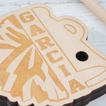 Personalized Pom Pom Megaphone Wooden Ring Holder with Engraved Name Cheer Team Game Day Gift for Cheerleaders Cheer Coaches