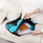 Henkilökohtainen kirjailtu hevonen kasvot valokuva Suuri Oxford Kangaskassi nimi Travel Essentials syntymäpäivälahja ystäville hevosurheilun harrastajille