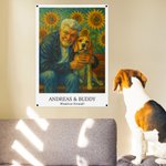 Personalisiertes Foto-Ölgemälde Poster auf Leinwand mit Aufschrift Spruche und Optionalem Rahmen Jahrestag Geburtstag Geschenk für Familie Freund